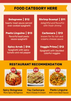 Non-marketing Menu