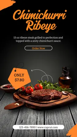 Food Steak House Promotion Instagram Story