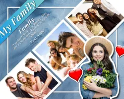 Non-Marketing Photo Collage Soft Blue