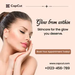 Skin Care - Glow from within Instagram Post