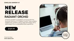 Wireless Headphone Product New Release Twitter Pos
