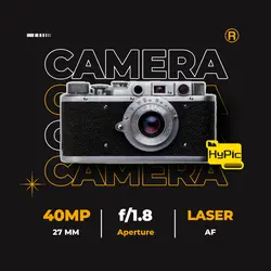 E-commerce Electronic Camera Product Callout Black