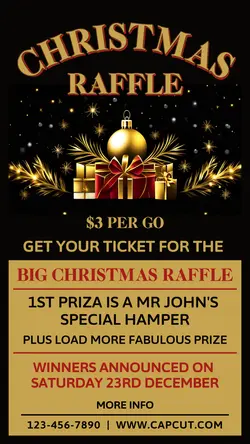 Christmas Raffle Invitation Instagram Story