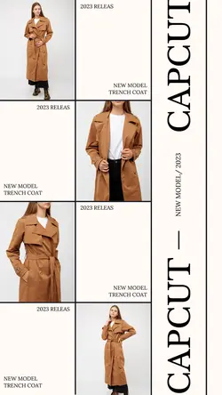 Trench Coat Clothing Product Display Instagram Stor