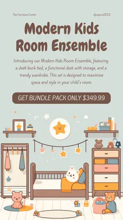 Furniture Product Bundle Pack Tiktok Post
