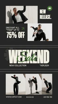 Product Image Fashion Black Instagram Story