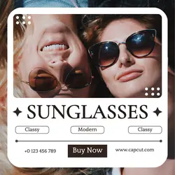 Fashion Sunglasses Display Instagram Post