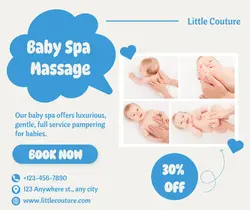 Maternal & Infant Care - Baby Spa Promotion Cute