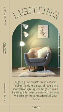 Household Lighting Product Display Instagram Story