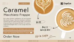 Cafe New Menu Promotion Twitter Post