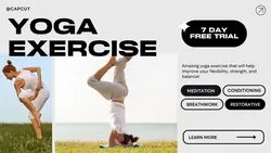 Wellness Yoga Exercise Promotion Youtube Thumbnail