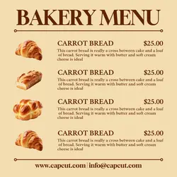 Food Bakery Menu Display Instagram Post