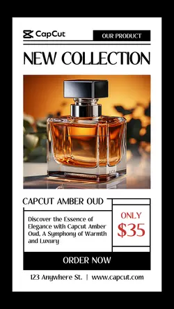 New Amber Oud Perfume Instagram Story