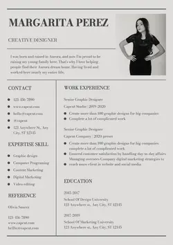 Business Resume Creative Designer