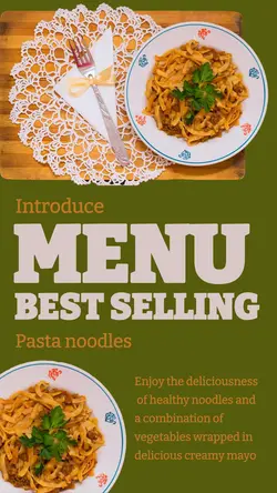 Food Pasta Noodles Promotion Instagram Story