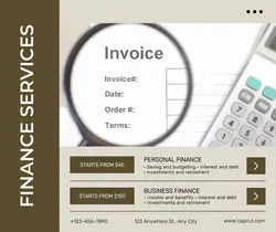 Financial Consultation Service Display