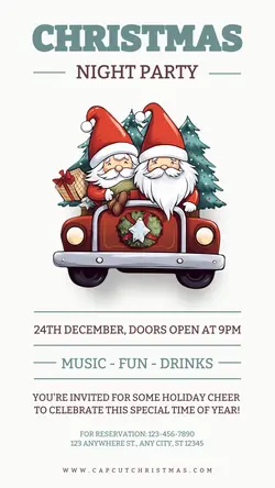 Christmas Night Party Instagram Story