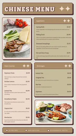 Food Chinese Food Menu Instagram Story