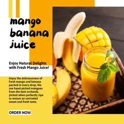 beverage manggo and banana instagram story