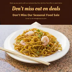 Foods & Beverage Sales Promotion