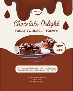Food Chocolate Cake IG Template