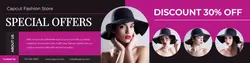 Women Hat Promotion LinkedIn Banner