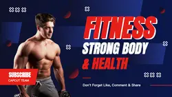 Blue Red Fitness Strong Body Thumbnail YouTube