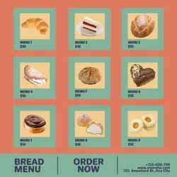 Bread Menu instagram Post