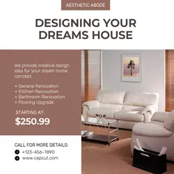 Interior Design Minimalist Service Display