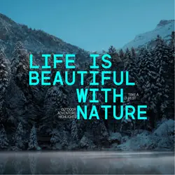 Natural Scenery Travel Vlog Youtube Thumbnail