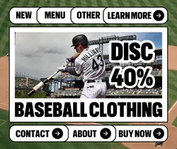 Fashion Baseball Clothing Promotion Facebook Post