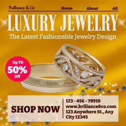 Luxury Jewelry Promo Instagram Post