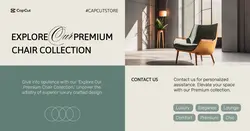 Furniture Product Display Facebook App Ad