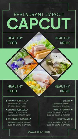 food and beverage sales promotion menu post light style