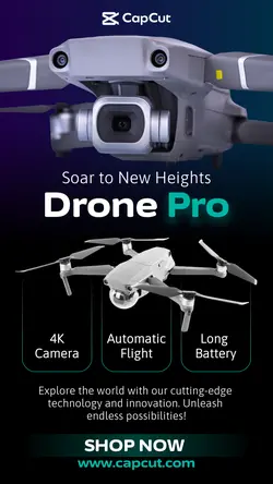 Electronic Drone Pro Display Instagram Story