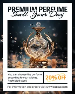 Fashion Industry Premium Perfume Promotion Instagram Portrait