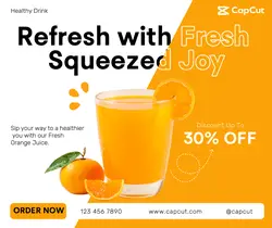 Orange Juice Promotion Facebook Post