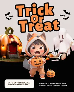 Trick Or Treat Instagram Post Portrait