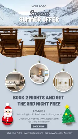 Christmas Hotel Promotion Instagram Story