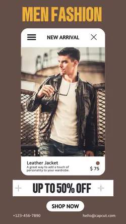 Fahion Jacket Promotion Instagram Story