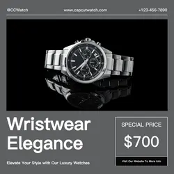Watch Display Promotion Instagram Post