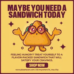 Food Sandwich Promotion Instagram Post