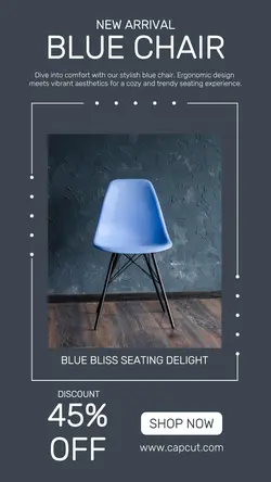 Blue Chair Promotion Instagram Post