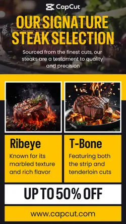 Steak Selection Promotion Instagram Story