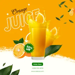 Orange Juice Instagram Post