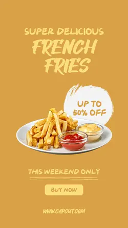 French Fries Sale Instagram Story