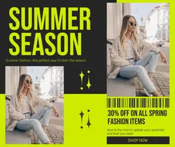 Summer Fashion Promotion Facebook Post