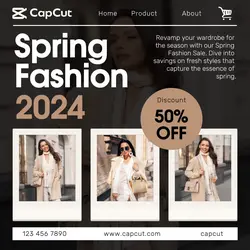 Spring Fashion 2024 Promotion Instagram Post