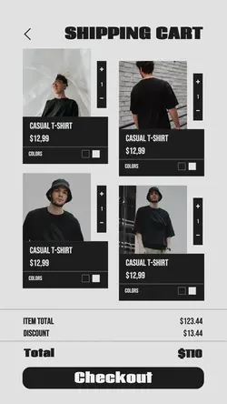2024hot Shopping Cart Men's Clothes