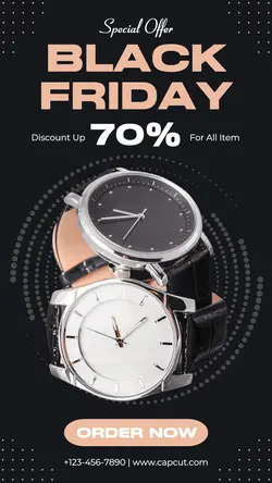 Watch Promotions Black Friday Instagram Story